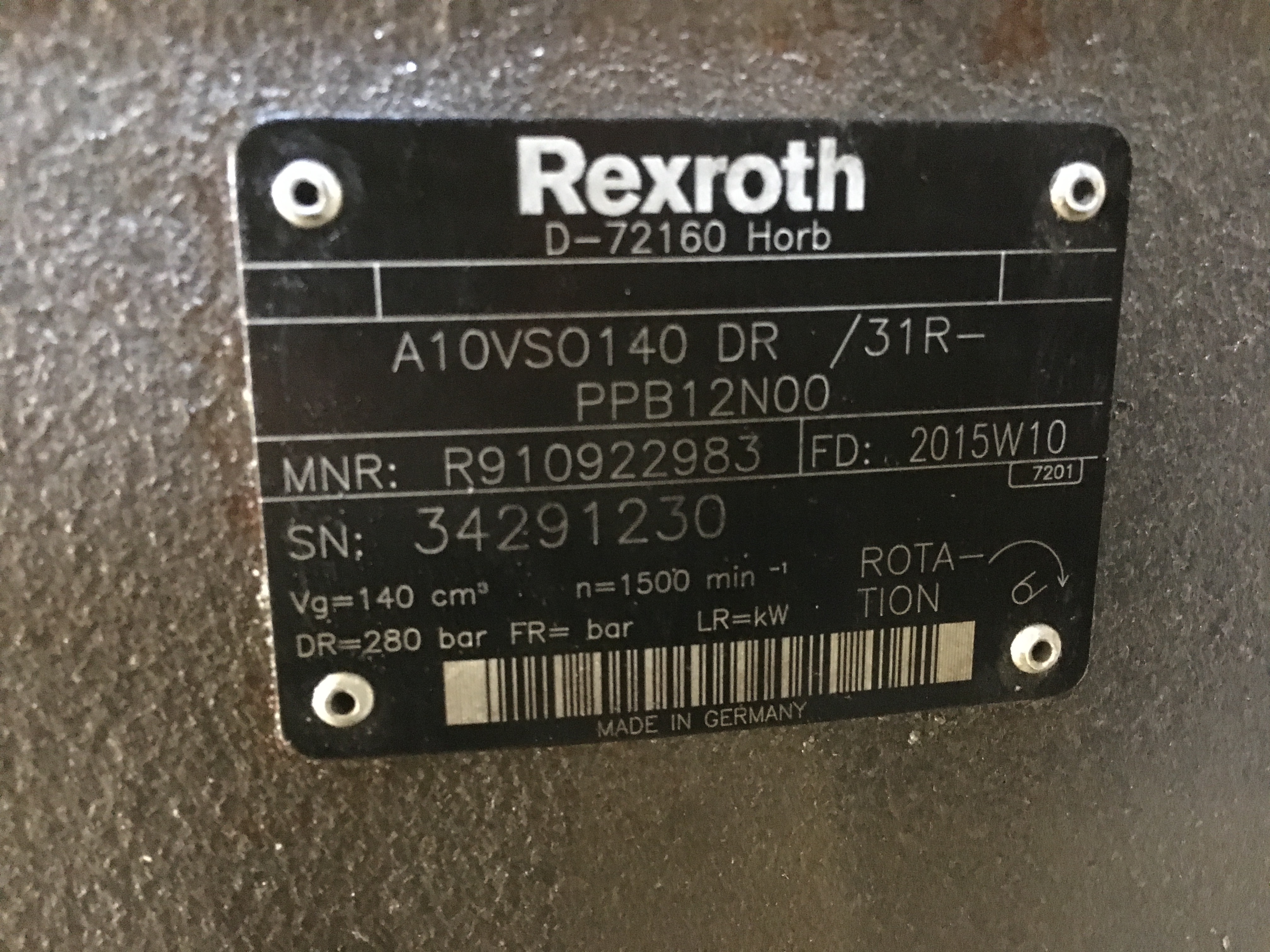 ref-pompe-hydraulique-rexroth-a10vso140dr